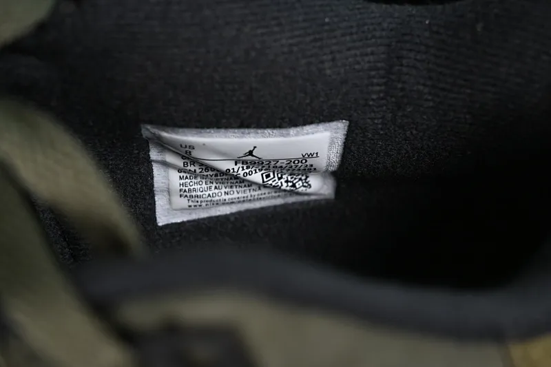 All categories Air Jordan Jordan series basketball shoes Air Jordan 4 Air Jordan 4 SE Craft "Medium Olive" AJ4 Joe 4 olive green FB9927-200